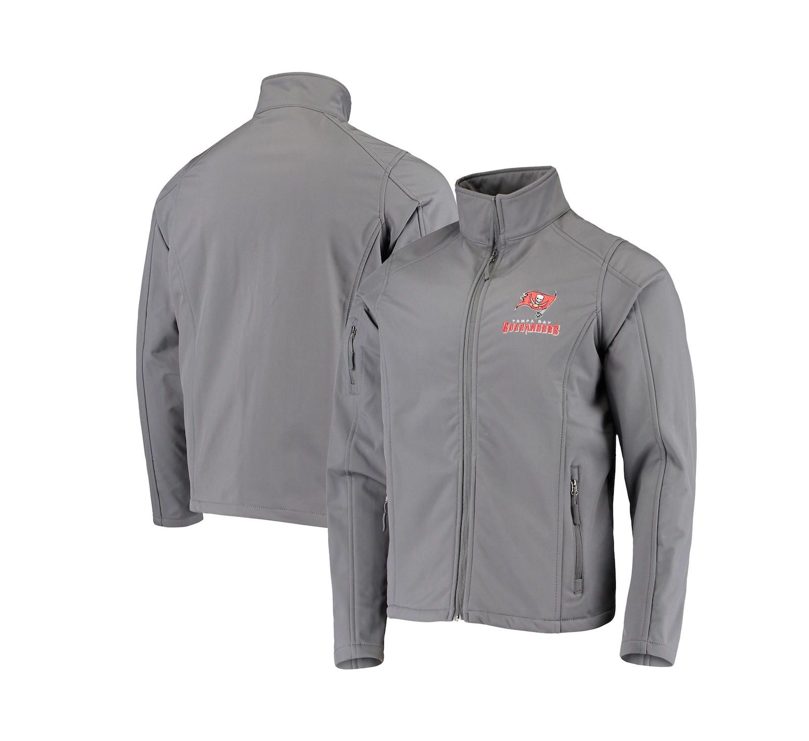Men's Dunbrooke Pewter Tampa Bay Buccaneers Sonoma Softshell Full-Zip Jacket