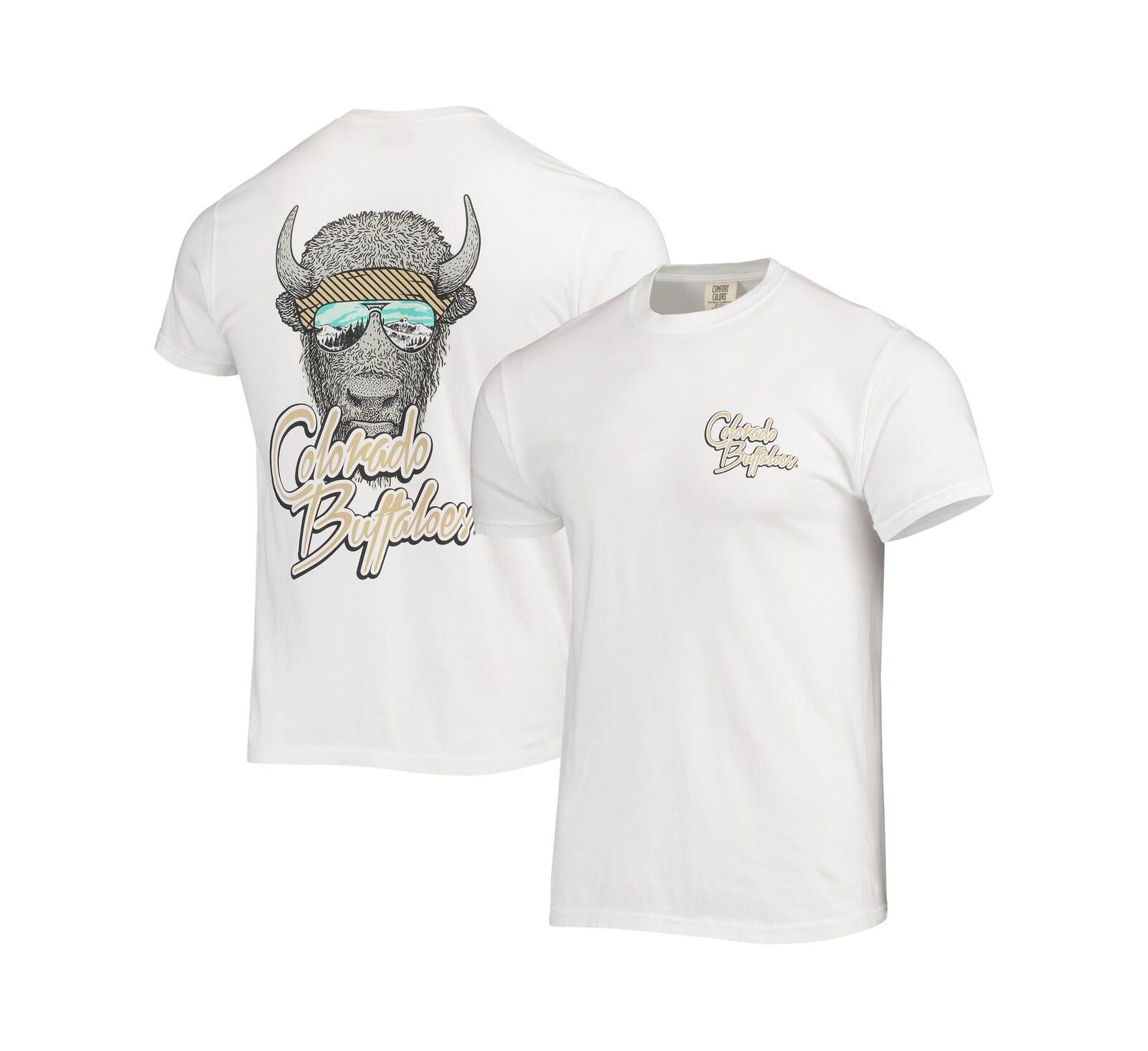 Мужская футболка Image One White Colorado Buffaloes Mascot Bandana