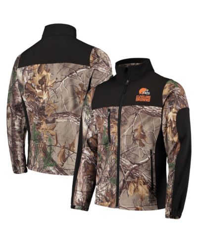 Мужская куртка Dunbrooke Realtree Camo and Black Cleveland Browns Circle Hunter Softshell Full-Zip