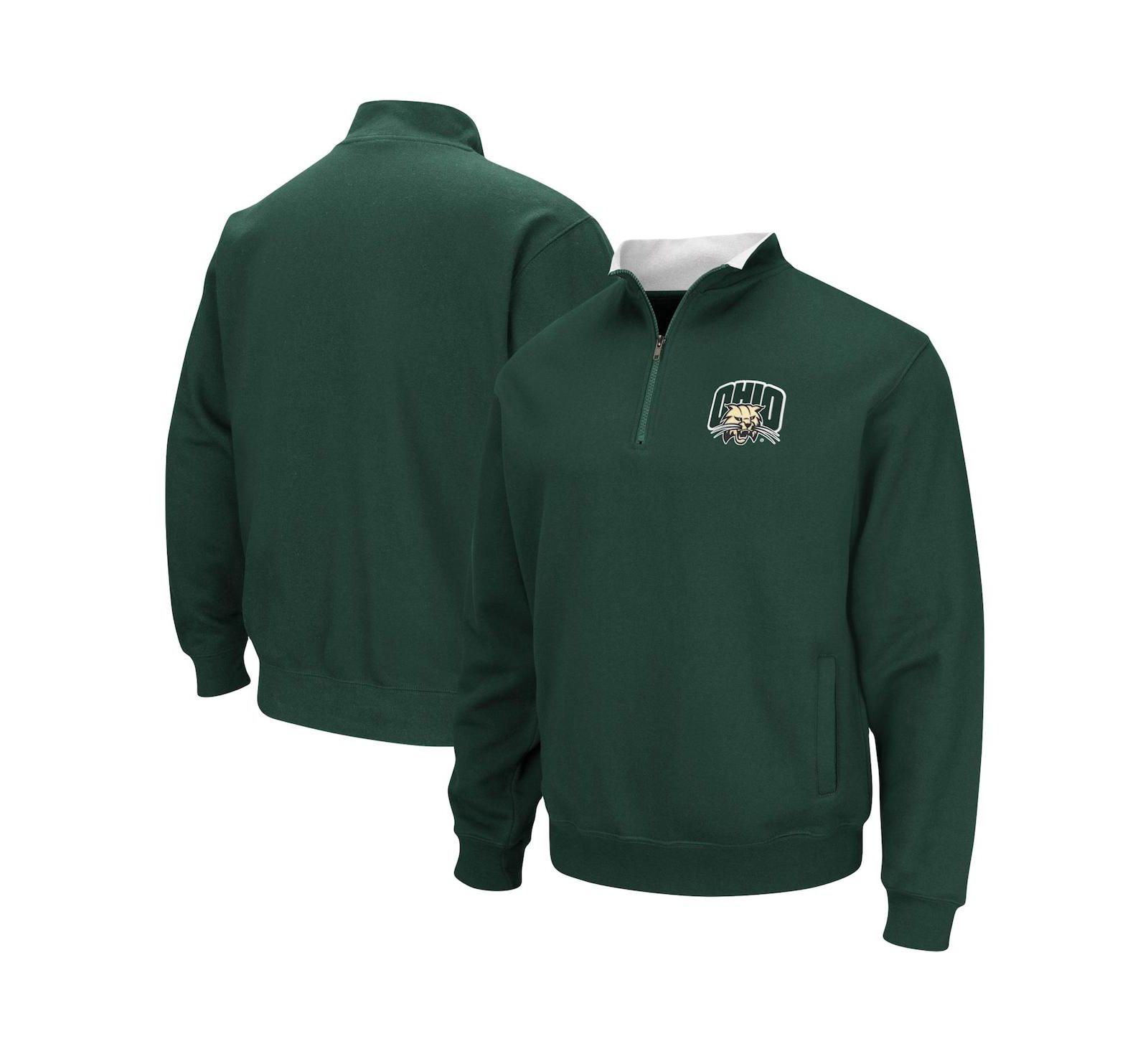 Men's Colosseum Ohio Bobcats Tortugas Logo Quarter-Zip Jacket