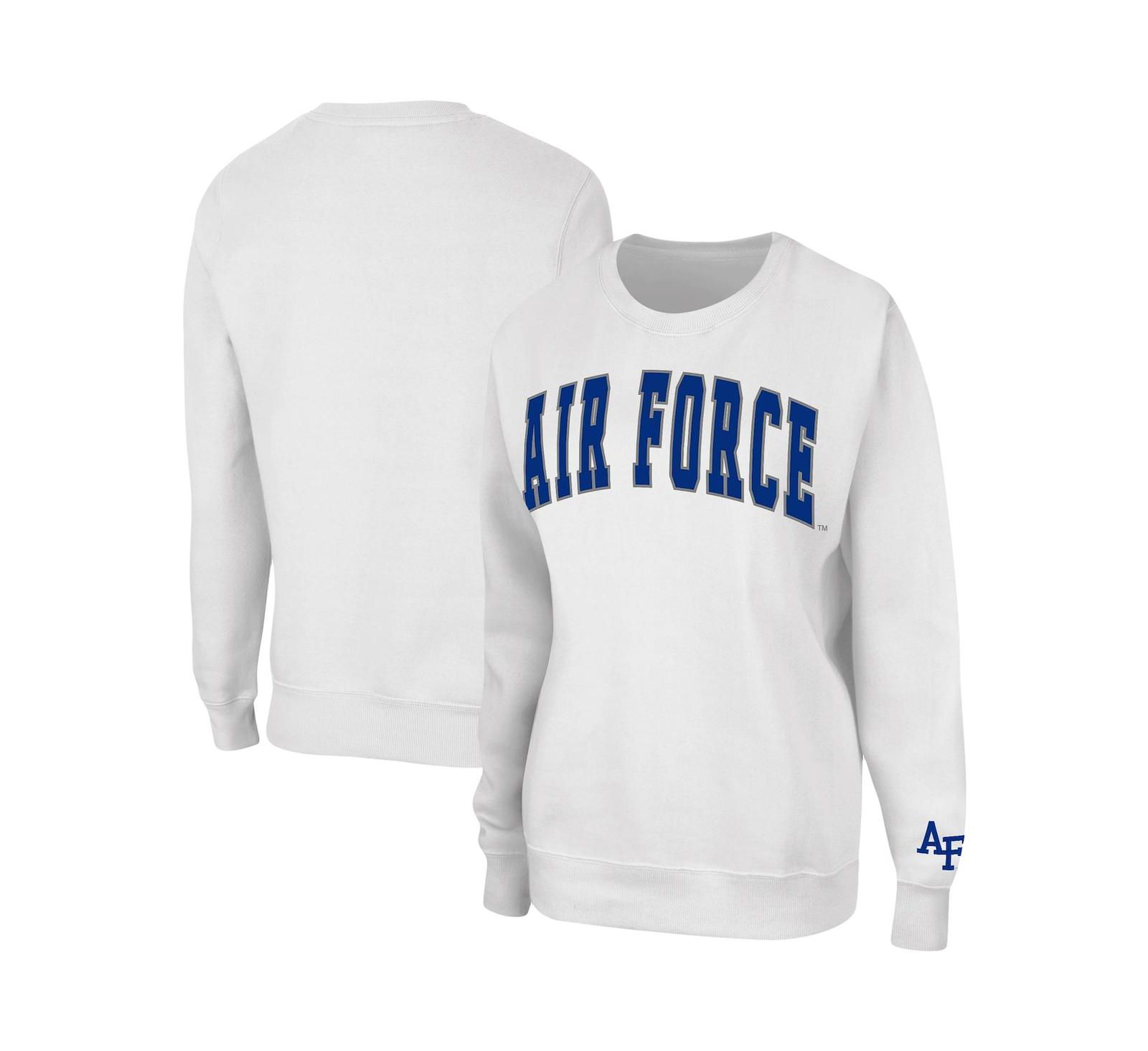 Женская толстовка Colosseum White Air Force Falcons Campanile Pullover