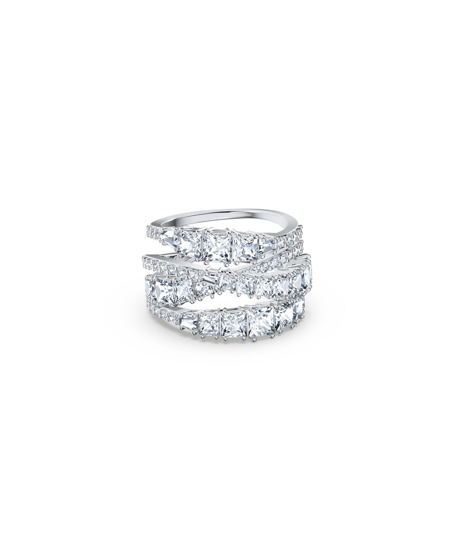 Кольцо Swarovski Twist Wrap Rhodium Plated