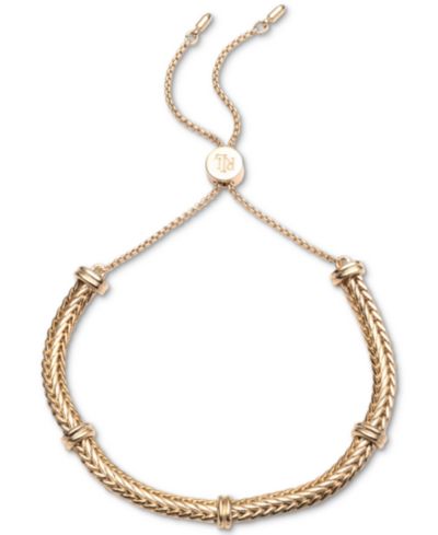 Браслет Lauren Ralph Lauren Gold-Tone Herringbone Chain Slider