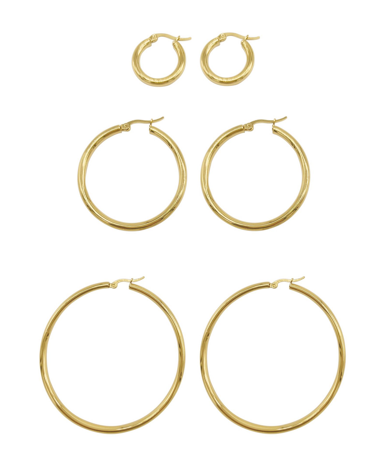 ADORNIA Hoop Earring Set