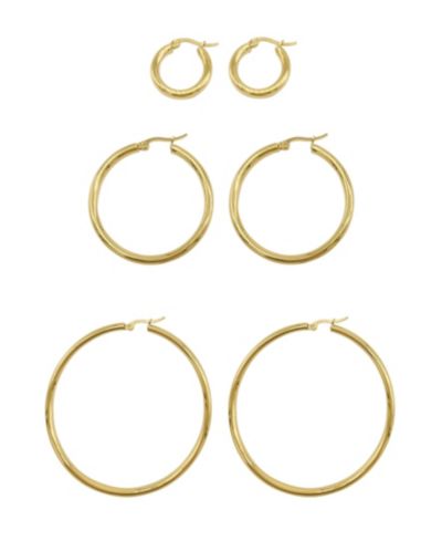 ADORNIA Hoop Earring Set