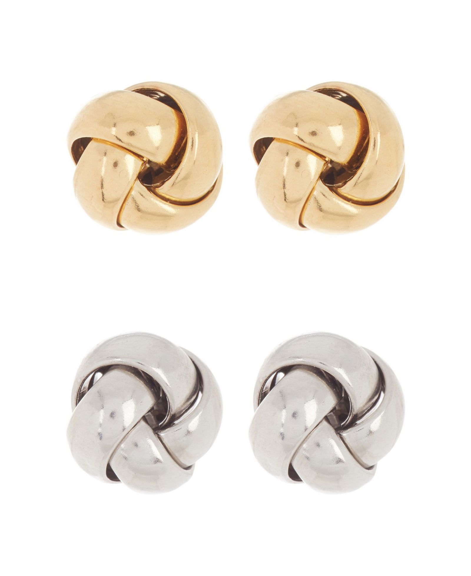 Набор серег-гвоздик ADORNIA Knot Stud Earring Set