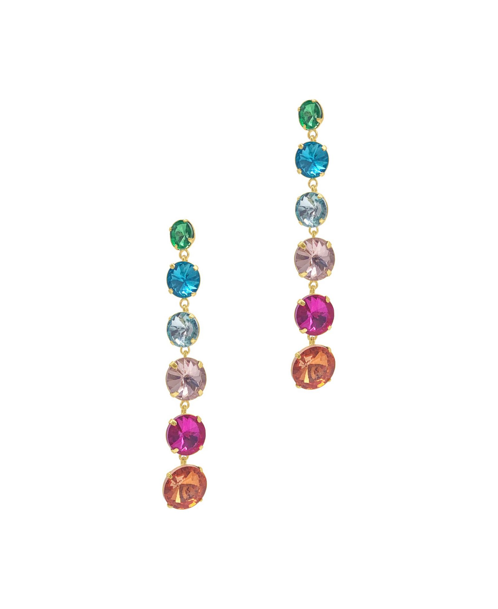ADORNIA Multicolor Drop Earrings