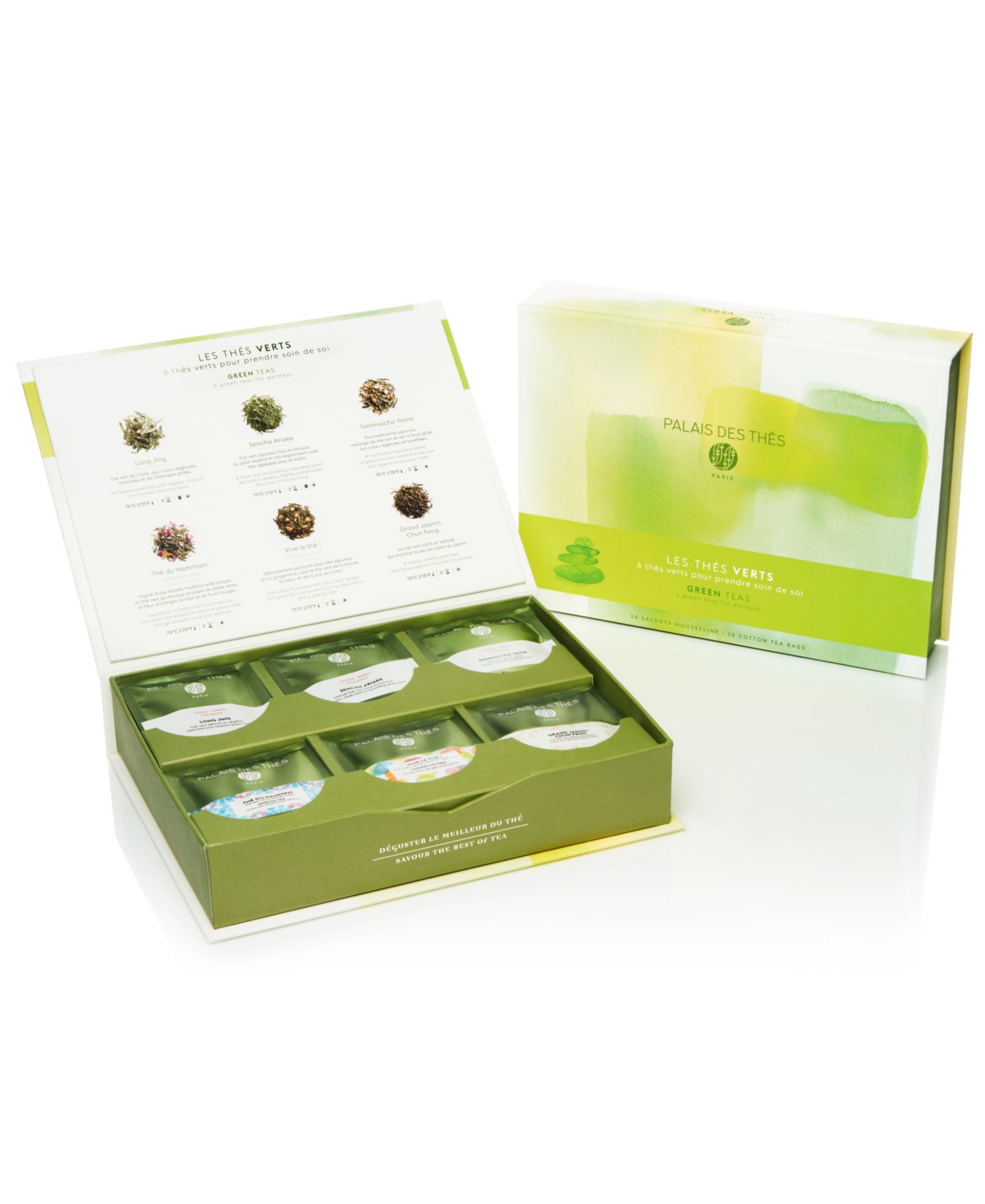 Набор зеленых чаев Palais des Thés Gift Box Set 36 Piece