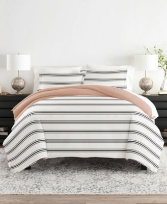 ienjoy Home Utra Soft Reversible 3-Pc. Duvet Cover Set, King/California King