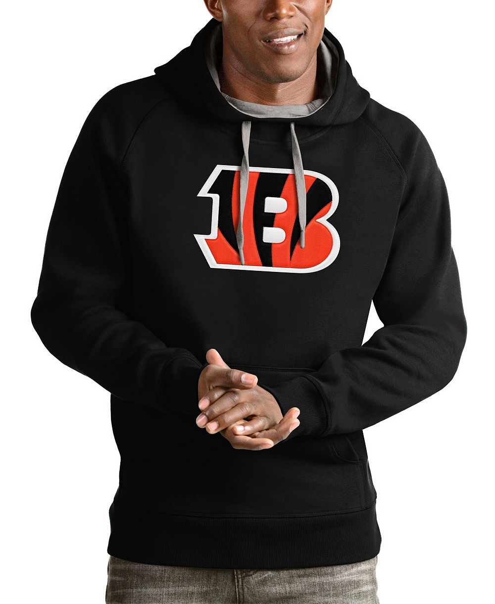Мужское худи Antigua Black Cincinnati Bengals Victory Pullover