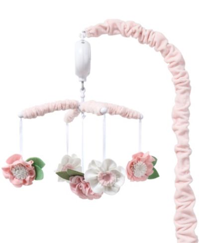 Музыкальная мобиль для детской кроватки The Peanutshell Pink Floral