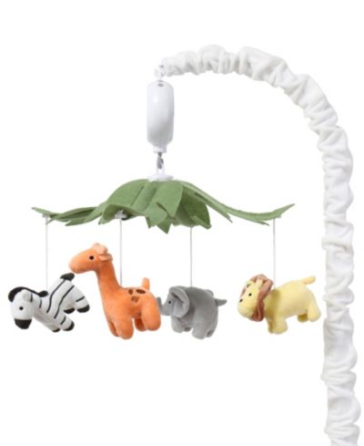 The Peanutshell Safari Animals музыкальная мобильная игрушка для детской кроватки