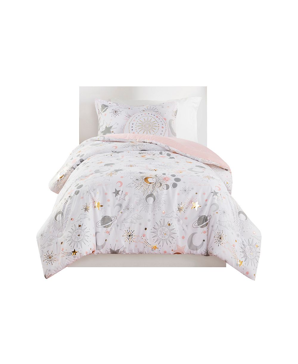Intelligent Design Celia Starry Sky Metallic 4-Pc. Comforter Set, Full/Queen