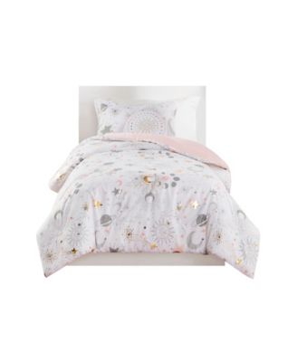 Комплект из 4 одеял Intelligent Design Celia Starry Sky Metallic, Full/Queen