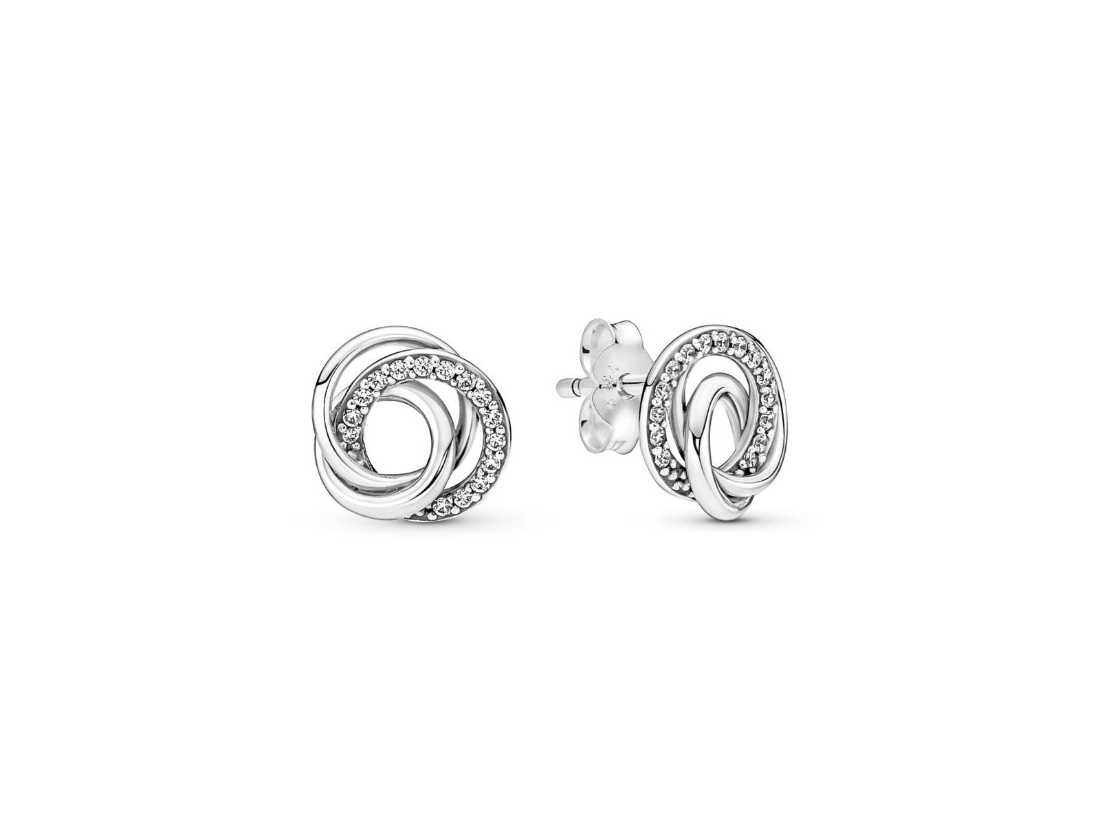 Pandora Family Always Encircled Stud Earrings