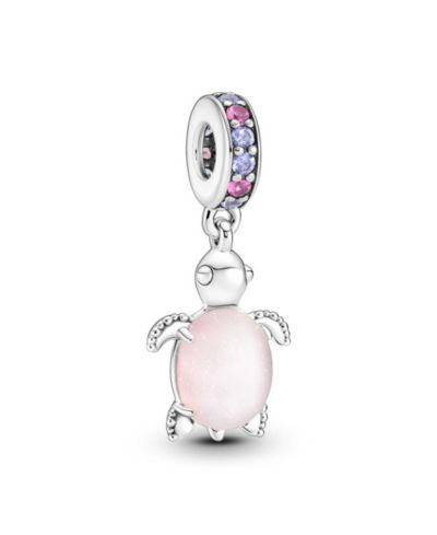 Pandora Подвеска-шарм с розовой морской черепахой из стекла Murano