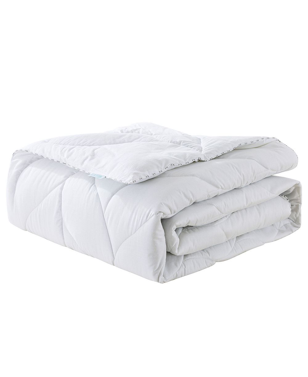 St. James Home Waverly Cotton White Duck Down Comforter, Queen
