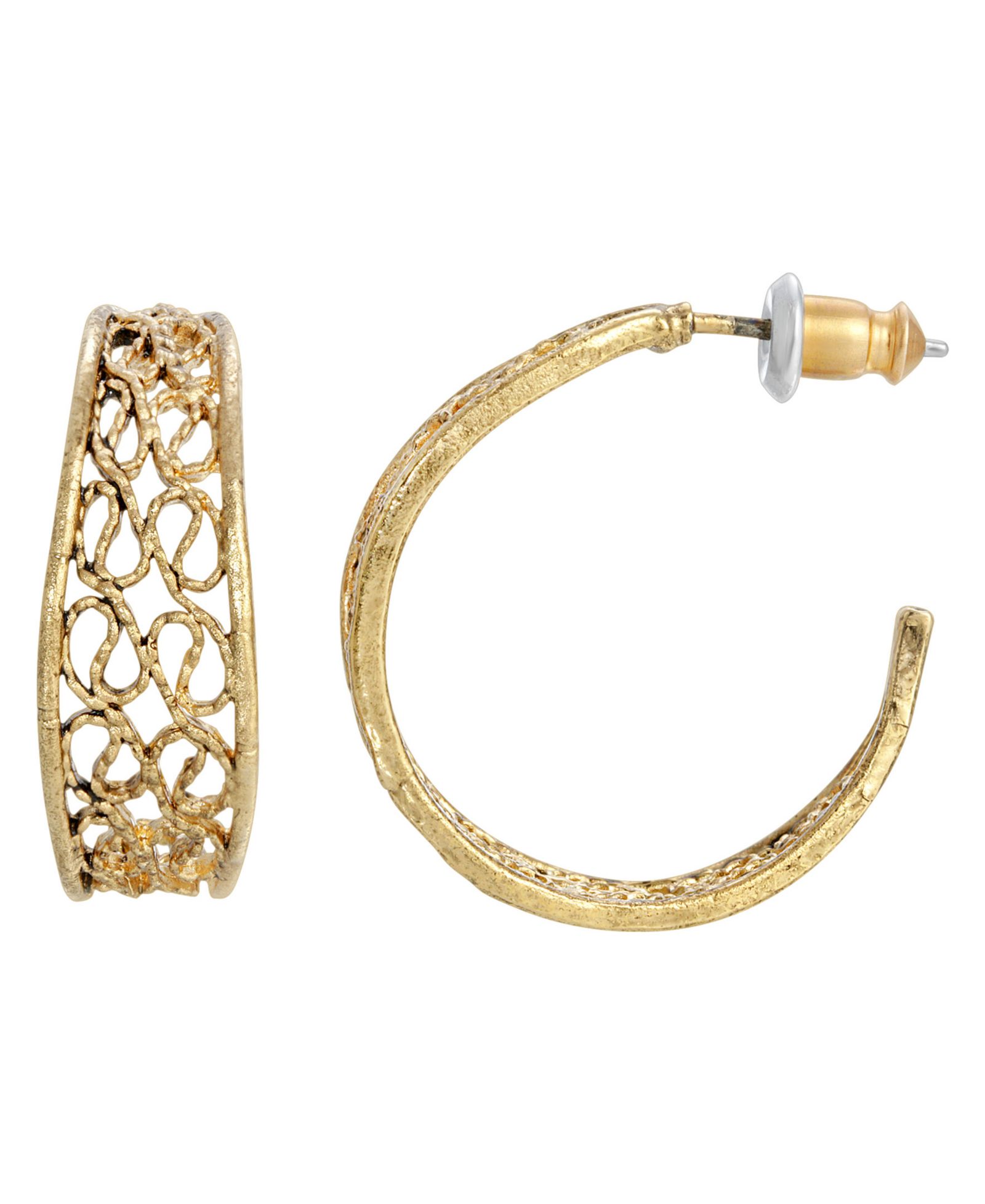 Женские серьги-кольца 2028 Women's Filigree Hoop