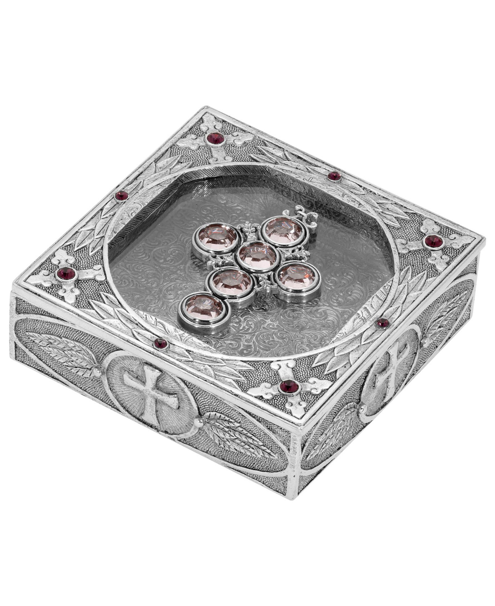Коробочка для розария 2028 Women's Pewter Cross