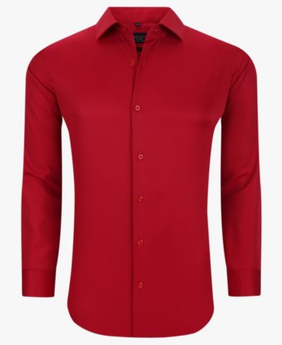Мужская рубашка Suslo Couture Slim Fit, приталенная, не мнущаяся, с длинным рукавом