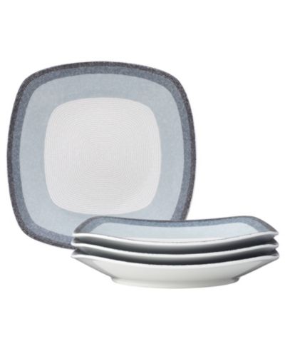 Набор квадратных обеденных тарелок Noritake Colorscapes Layers, 4 шт., 8.25"