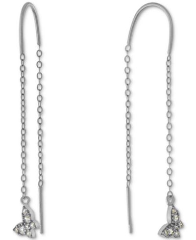 Giani Bernini Cubic Zirconia Butterfly Threader Earrings, Created for Macy's