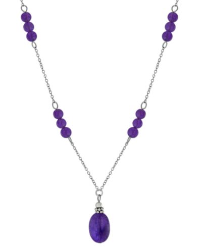 Подвеска Giani Bernini Rose Quartz Bead 18" в серебре