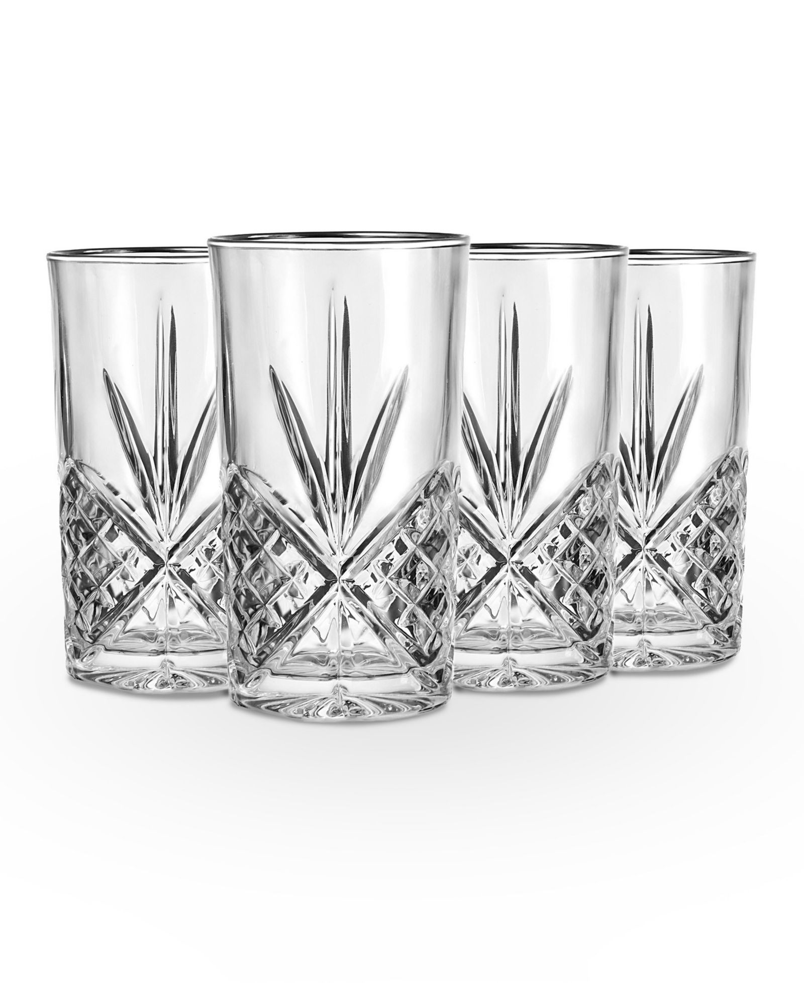 Стаканы для хайбола Godinger Dublin Platinum, набор из 4 шт.