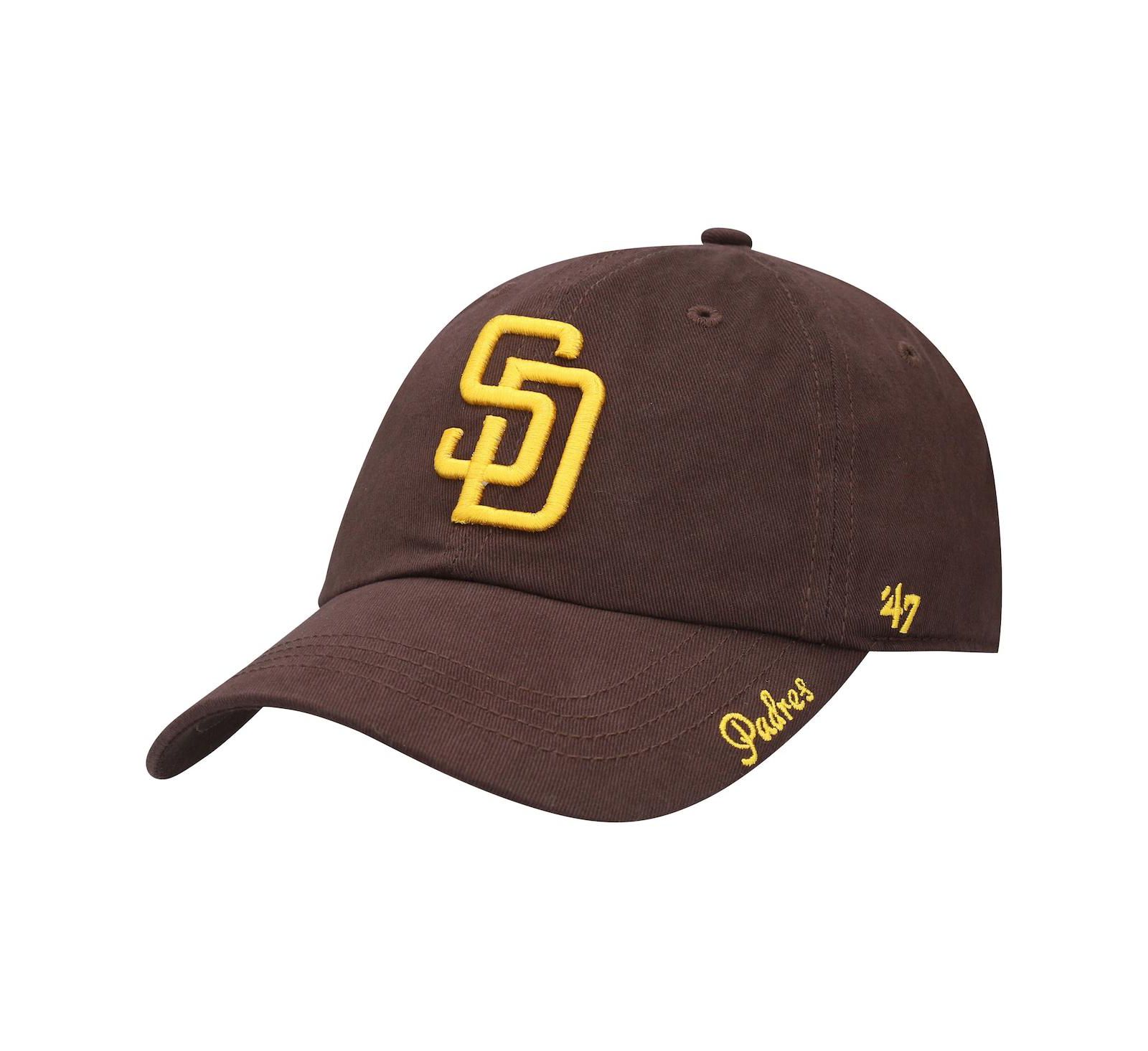 Women's '47 Brown San Diego Padres Team Miata Clean Up Adjustable Hat