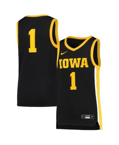 Детская баскетбольная джерси Nike 1 Black Iowa Hawkeyes Team Replica