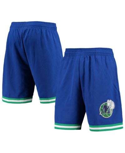 Мужские шорты Mitchell & Ness Blue Dallas Mavericks 1998 Hardwood Classics 75th Anniversary Swingman