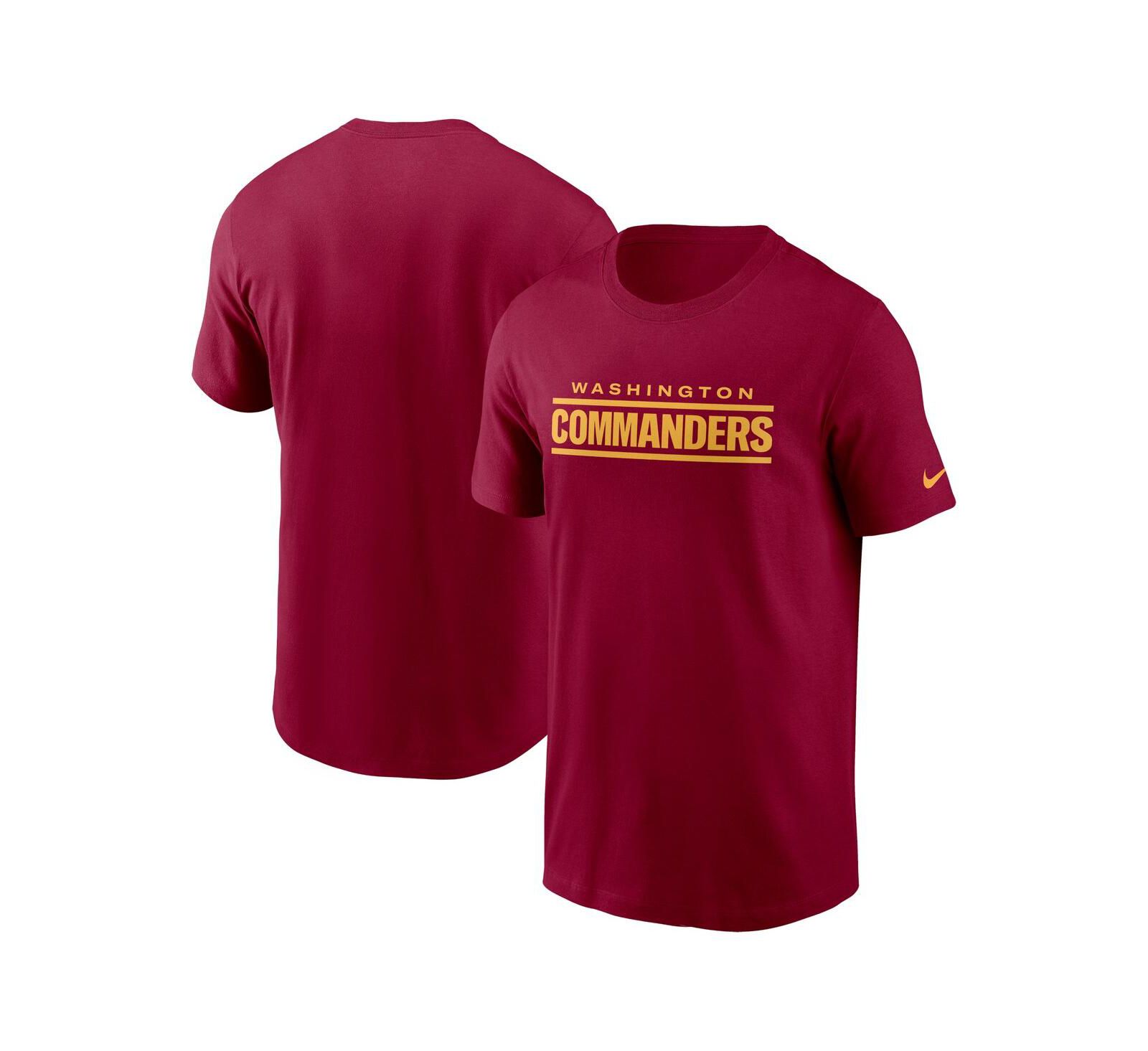 Men's Nike Burgundy Washington Commanders Wordmark T-shirt