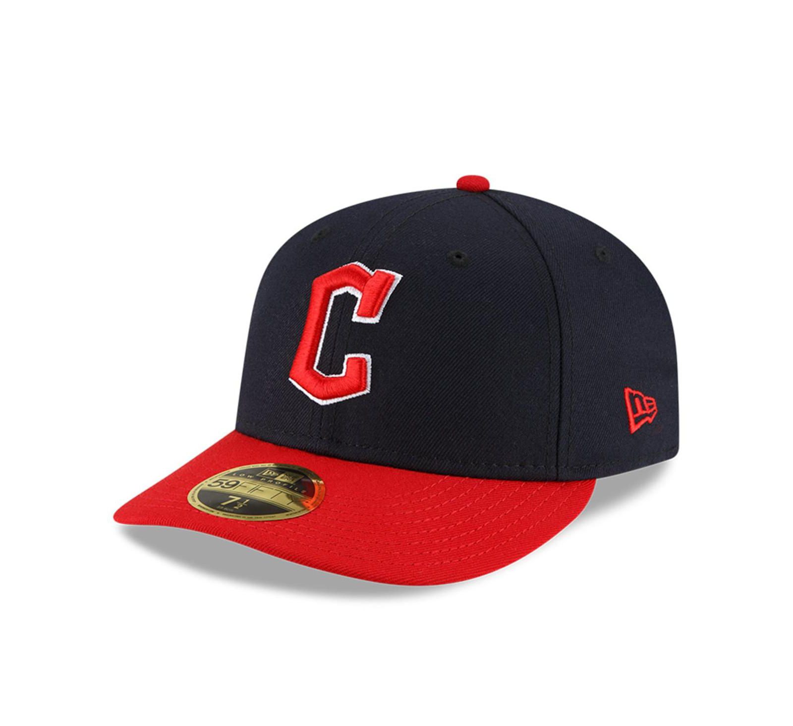 Мужская кепка New Era Cleveland Guardians Authentic Collection On-Field Home Low Profile 59FIFTY Fitted