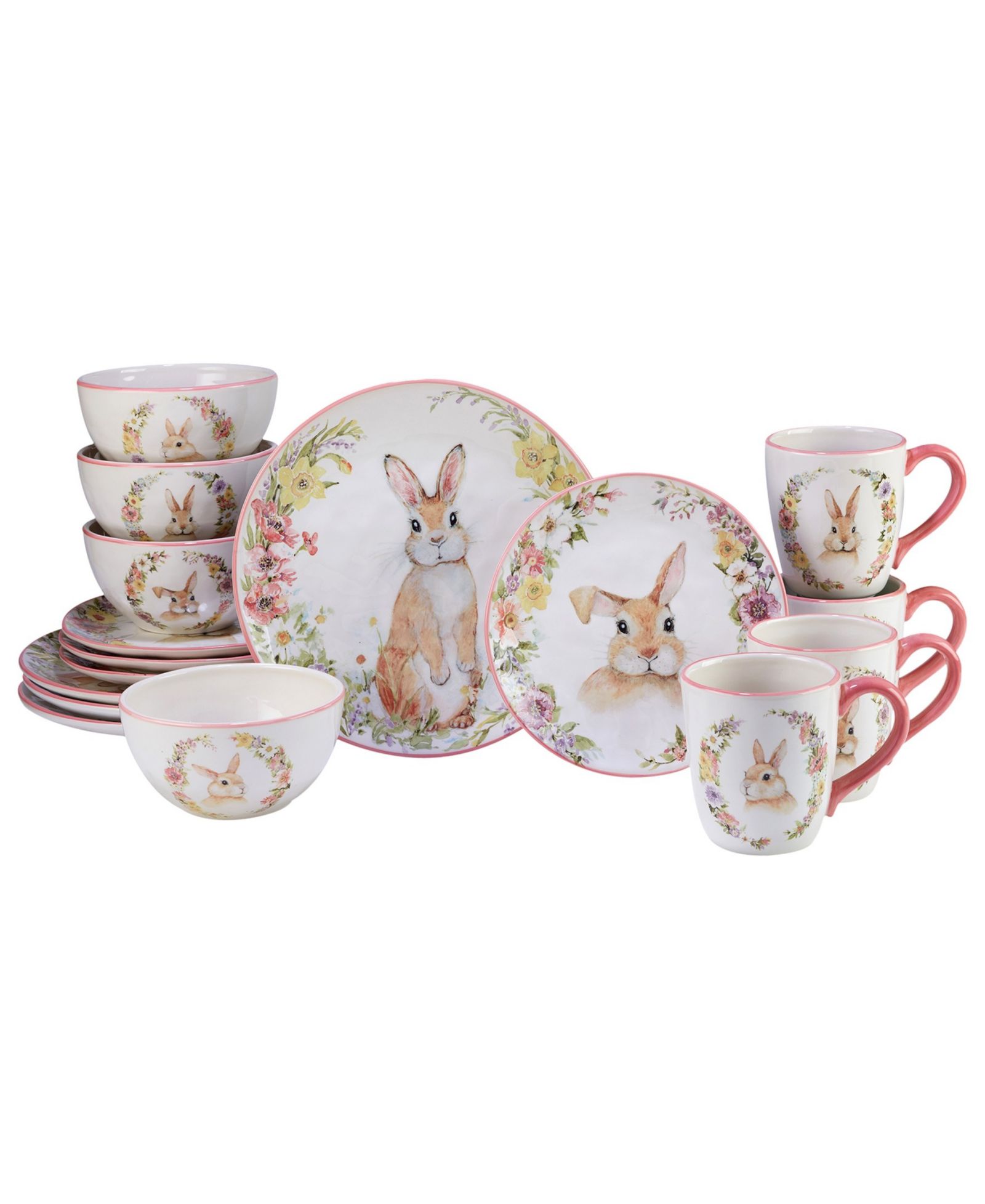 Набор столовой Certified International Easter Garden 16 Pc. Service for 4