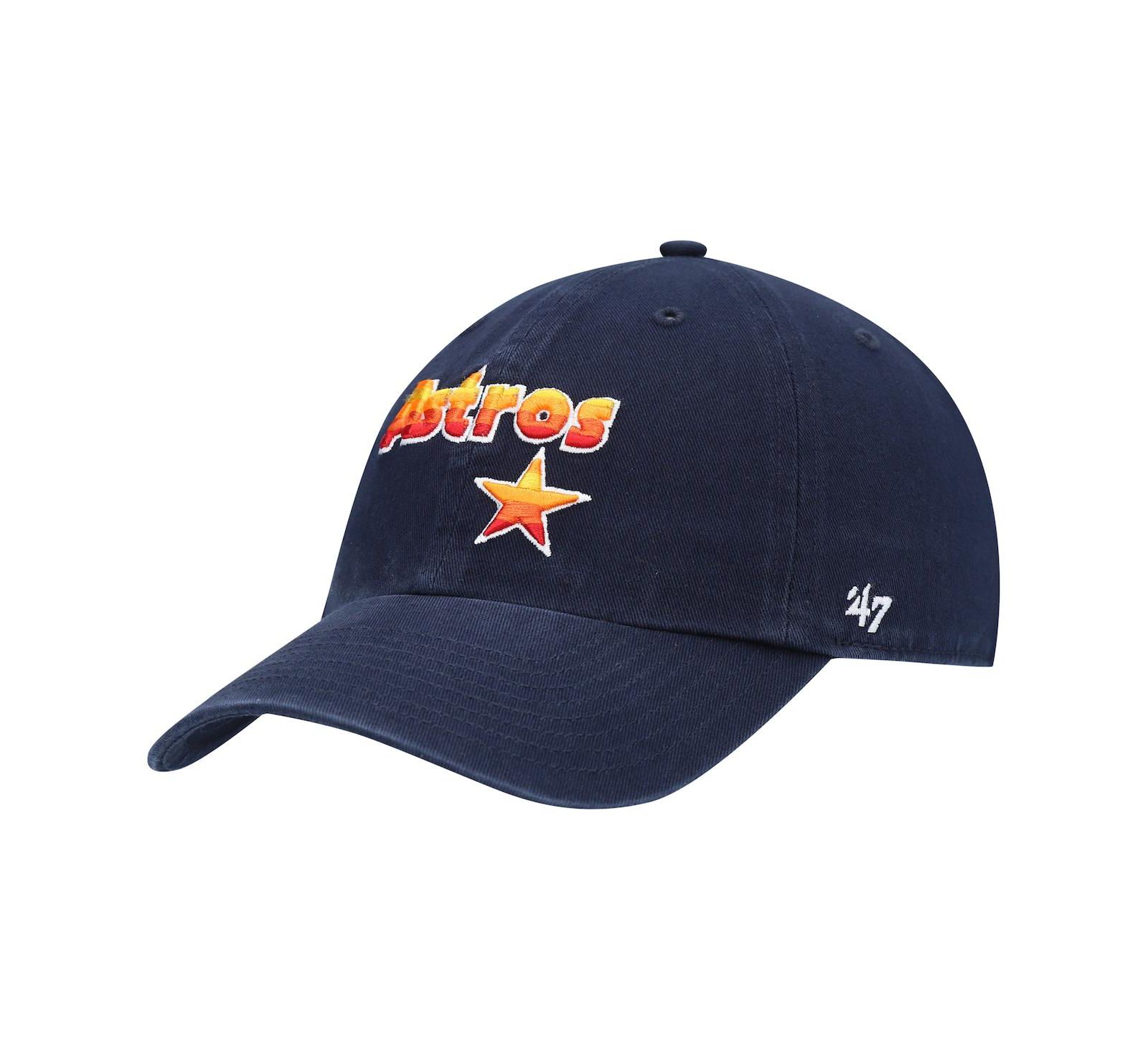 Мужская регулируемая кепка '47 Brand Houston Astros Logo Cooperstown Collection Clean Up, темно-синяя