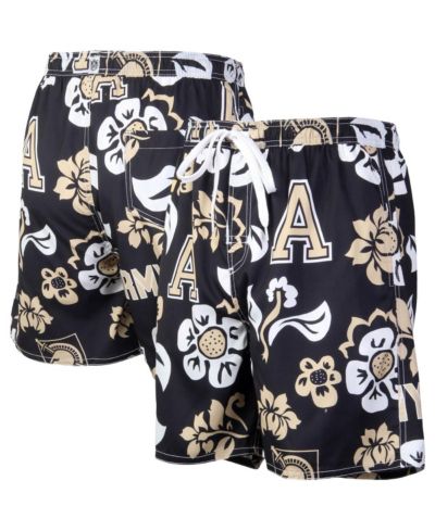 Мужские плавки для плавания Wes & Willy Black Army Black Knights Floral Volley Logo