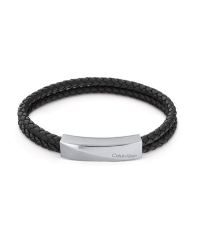 Calvin Klein Men's Tan Leather Bracelet