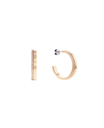 Calvin Klein женские серьги-кольца Gold-Tone, Carnation