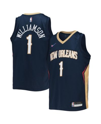 Nike Zion Williamson New Orleans Pelicans 2021/22 Diamond Swingman джерси Icon Edition для детей