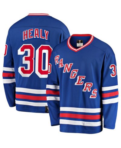 Мужская джерси Fanatics Glenn Healy Blue New York Rangers Premier Breakaway Retired Player