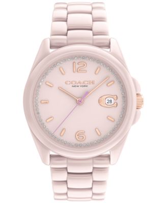 COACH Женский Greyson Blush Ceramic Bracelet Watch 36mm