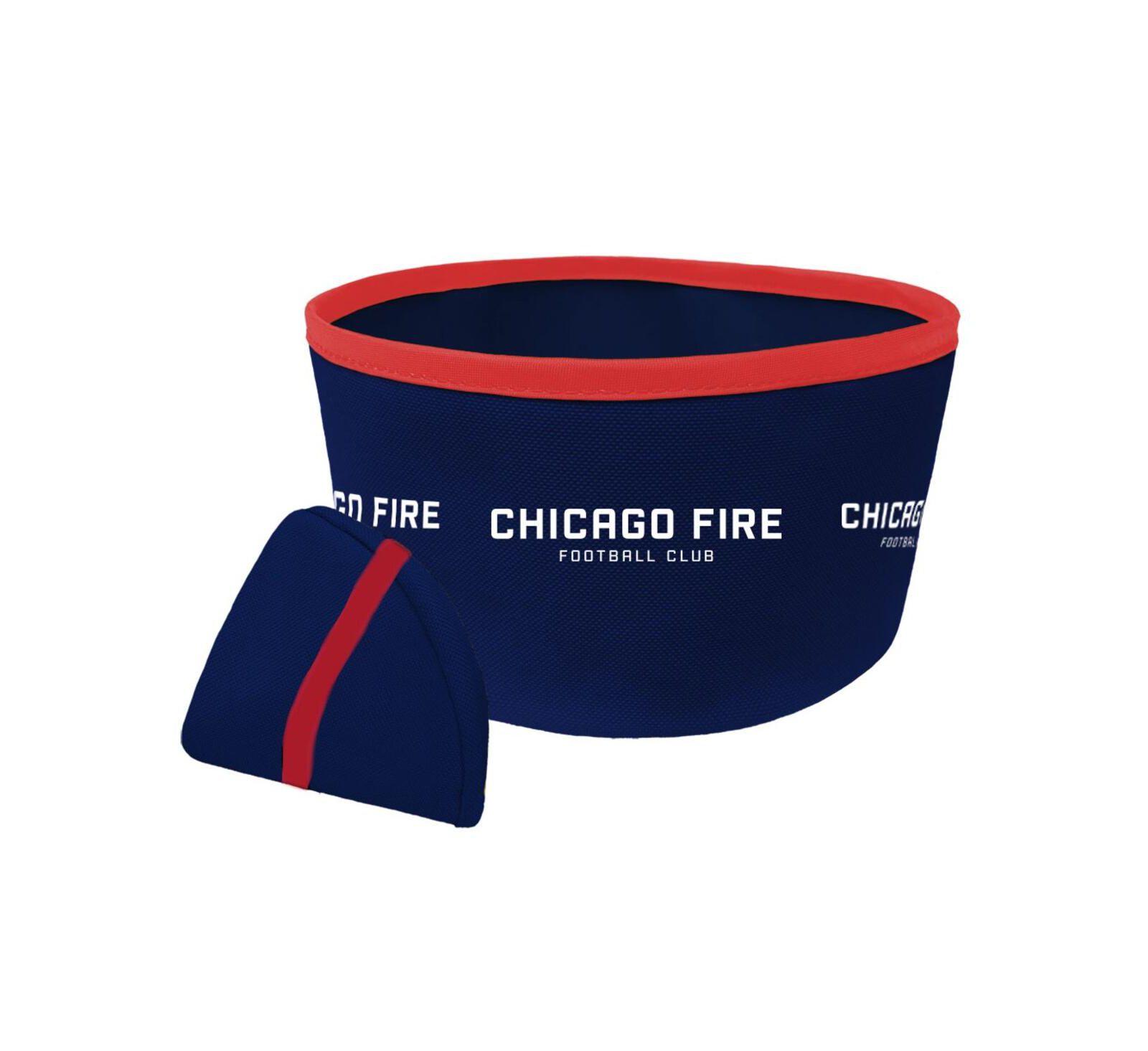 Chicago Fire Collapsible Travel Dog Bowl