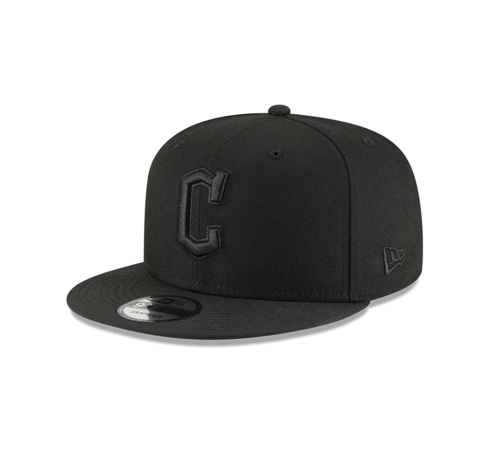 Мужская кепка New Era Black Cleveland Guardians 9FIFTY Snapback регулируемая