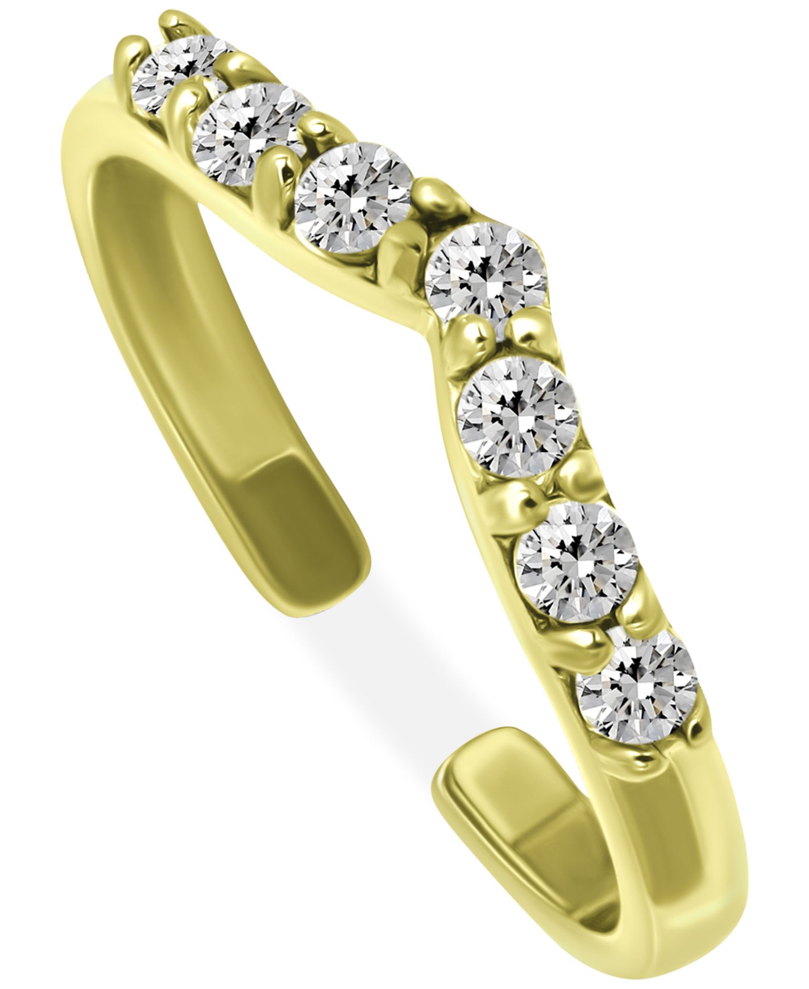Кольцо Giani Bernini Cubic Zirconia Chevron Toe Ring