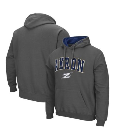 Men's Colosseum Akron Zips Arch and Logo Pullover Hoodie