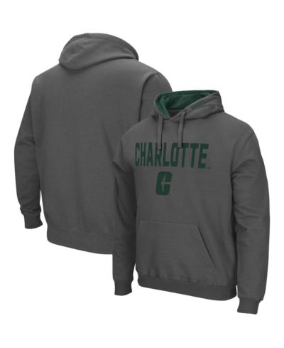 Colosseum Мужское худи с логотипом Charlotte 49ers Charcoal