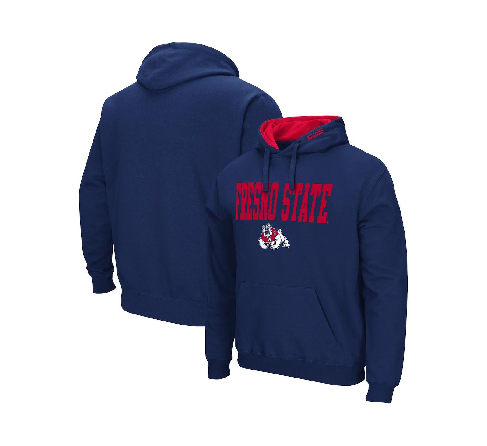 Мужской худи Colosseum Navy Fresno State Bulldogs Arch and Logo