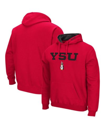 Мужской худи Colosseum Red Youngstown State Penguins Arch and Logo