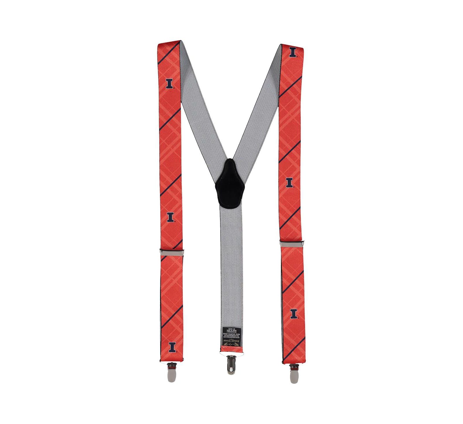 Men's Orange Illinois Fighting Illini Suspenders
