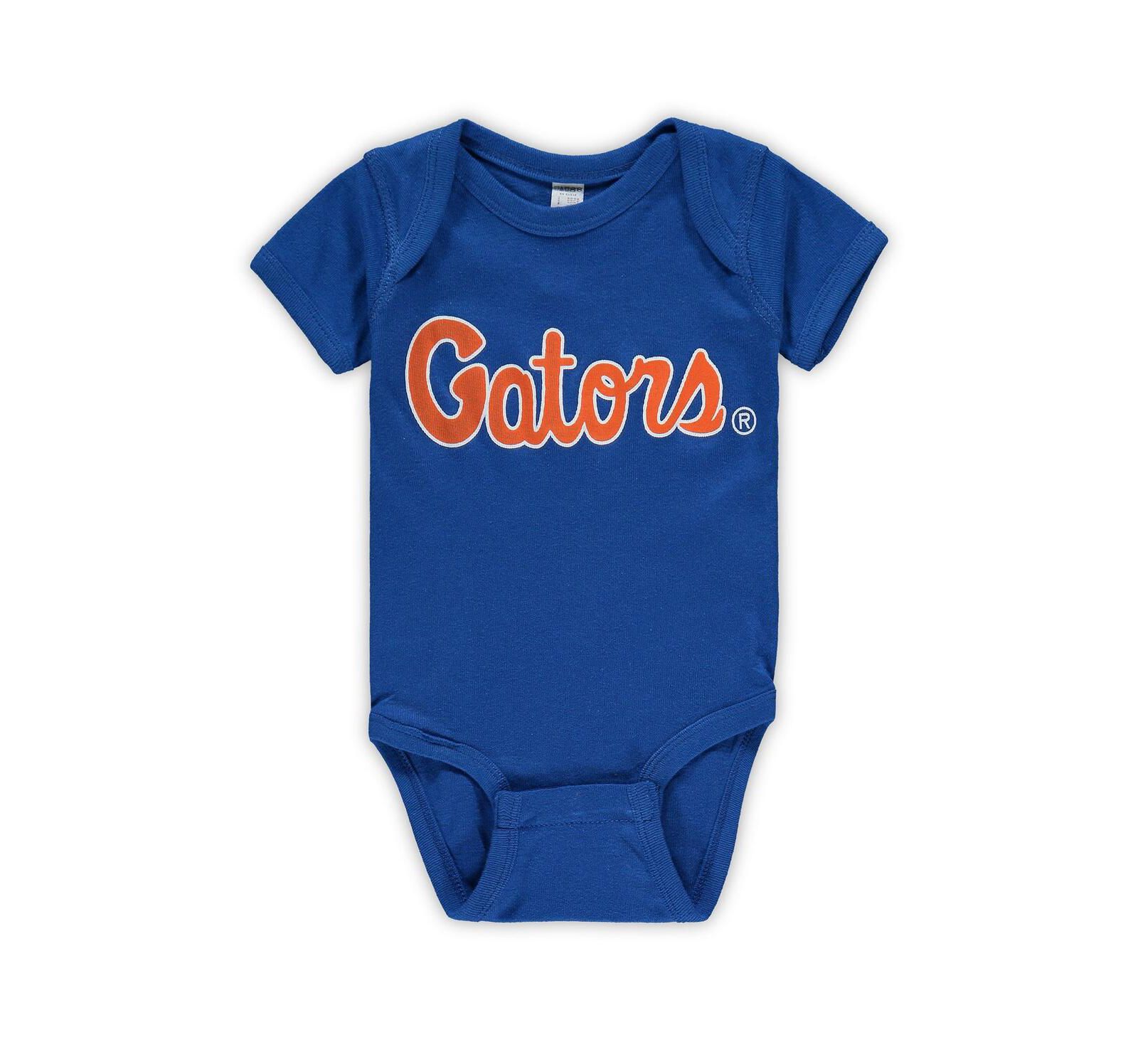 Детское боди для мальчиков и младенцев Royal с большим логотипом Florida Gators Script
